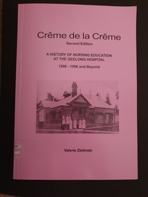 Illustrated paperback book. Contains a history of nursing education at the Geelong hospital from 1896 up to 2004. Includes hospital training of general nurses and enrolled nurses. Post graduate education is also included, both hospital-based and affiliation with Deakin University. Also included is a history of Geelong Hospital.