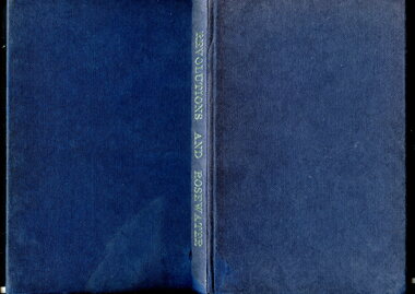 Illustrated hardcover book bound in dark blue with title printed in gold ink on spine.
Contains the evolution of nurse registration in Victoria 1923-1973.