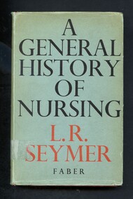 Illustrated hardcover book. Contains a history of nursing from the earliest times up to 1949, from an international standpoint. It also traces the development of various special branches of nursing, e.g. psychiatric and public health nursing.