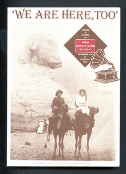 A paperback book titled We are here to, containing a collection of letters and diary extracts written by Olive Haynes, between 1914 and 1918.