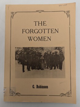 Illustrated book with a black and white photograph of a nurse with a group of soldiers ( S.Avenell with amputees at Southall Hospital).  The back cover has a small black and white photo of a group of nurses (S.Olive Saloway with other nurses on board Orsova