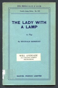 Book - Play, Reginald Berkley 1890-1935, The lady with a lamp, 1929