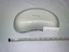 white enamel kidney dish, blue rim, some minimal damage to base, white rectangular sticker central to base black ink stamp ALFRED NURSES ARCHIVE