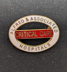 Badge, Cash's, Alfred & Associated Hospitals Critical Care Badge, unknown
