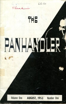 Booklet with black and white print. Front cover divided diagonally. one half white and the other black. Title volume number and issue number printed on front. Magazine, comprising factual and fictional articles, poems, quotations and advertisements.