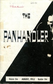 Booklet, Suzanne Tallis 1930-2011, The panhandler Volume One August 1953 number one, August 1953