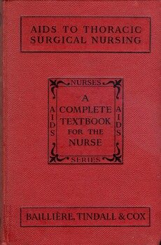 Front cover of textbook 'Aids to thoracic surgical nursing' by Doreen Norton 1955
