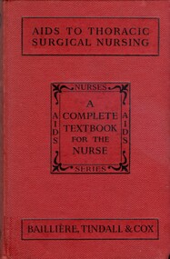 Front cover of textbook 'Aids to thoracic surgical nursing' by Doreen Norton 1955