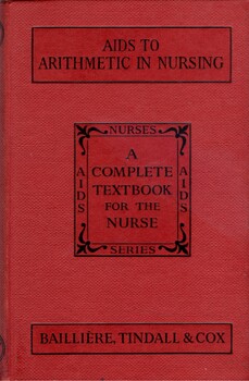 Front cover of textbook 'Aids to Arithmetic in Nursing' by William C. Fream 1956