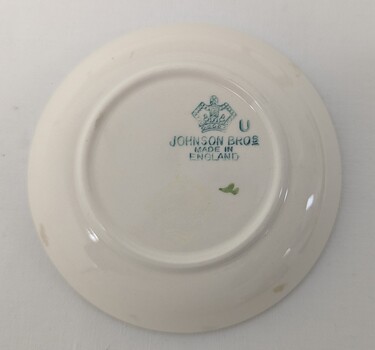 Back of John Brothers 'friendly village' trinket dish 