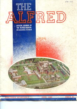Front cover of 'The Alfred' official journal of the Alfred Hospital, Melbourne June 1940