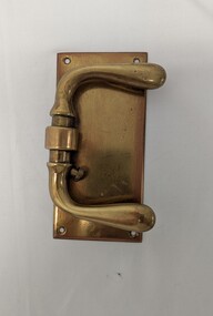 Functional object - Door Handle, Pilot, Brass door handle from original Administration Building Alfred Hospital, [ca.1870]