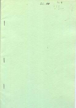 Front cover of the Philosophy of the Alfred Hospital Nursing Departhment compiled 1975, reviewed 1979