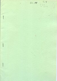 Front cover of the Philosophy of the Alfred Hospital Nursing Departhment compiled 1975, reviewed 1979