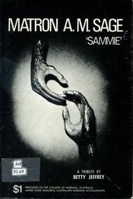 Front cover of Matron A M Sage "Sammie" by Betty Jeffrey 1970
