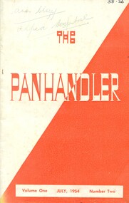 Front cover of 'The panhandler' volume one July 1954 number two