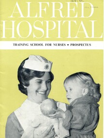 Front cover of Alfred Hospital training school for nurses - prospectus ca.1960
