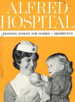 Front cover of Alfred Hospital training school for nurses - prospectus ca.1964