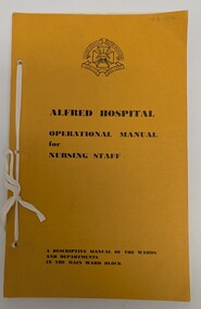 front cover of AH operational manual for nursing staff