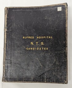 Front cover of 'Alfred Hospital N.T.S. Candidates' 1931-1946