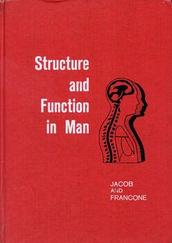 Front cover of 'Structure and function in man' Jacob and Francome, 1970
