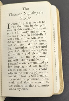 "The Florence Nightingale Pledge'