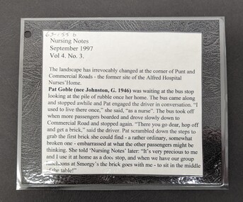 Note from Pat Goble (nee Johnstone)