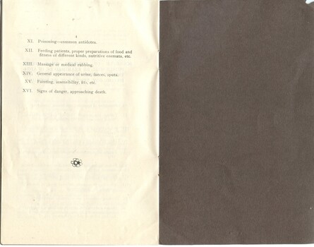4th page of 'Rules of the Alfred Hospital Nurse Training School', Alfred Hospital, [ca.1910]
