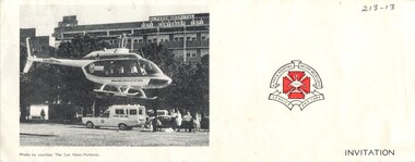 Front page of Invitation to Nursing Seminar, Alfred Hospital, 1971
