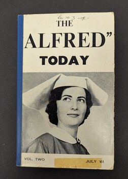 Front cover of 'The Alfred Today' Alfred Hospital, 1961