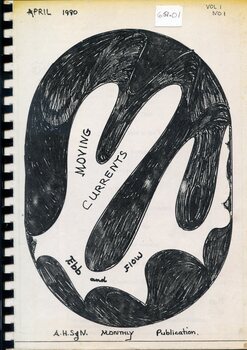 Front cover of 'Moving Currents', Volume 1, 1990, Alfred Hospital Schoolof Nursing