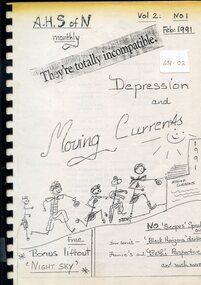Front cover of 'Moving Currents' Vol 2, No 1, Feb 1991, Alfred Hospital School of Nursing