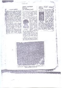  Photocopy of four newspaper clippings