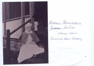  Kathleen Gwendoline McCrae Nurses home practical room building