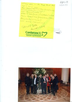 Reunion Photograph: 50th Anniversary Group I (Alfred Hospital 1954) 2004 and list of nammes
