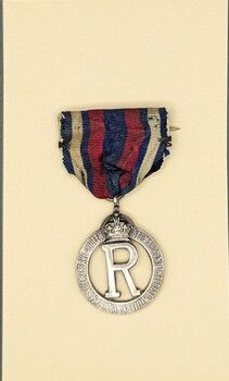 Front view of Queen Alexandra's Imperial Military Nursing Service Reserve (QAIMNSR) badge, 1915