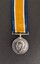 Front of British War Medal with attached ribbon