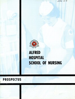 Front cover of Alfred Hospital School of Nursing prospectus
