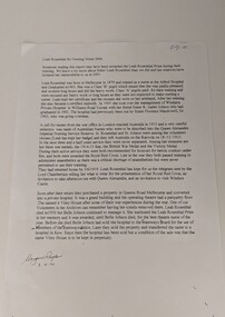 Leah Rosenthal Article, Margaret Royston
