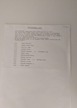 List of recipients of the Leah Rosenthal prize 1931-1942
