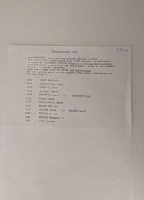List of recipients of the Leah Rosenthal prize 1931-1942