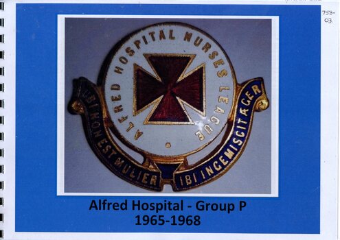Front cover of Alfred Hospital Group P 1965-1968, Anne Barnes 2018