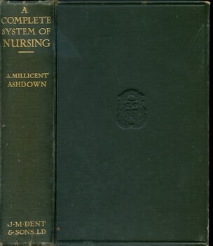 Spine and front cover of 'A complete system of nursing', Ashdown, 1931