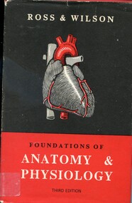 Front of 'Foundations of anatomy and physiology' dustjacket, Ross & Wilson, 1968