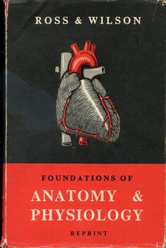 Front of 'Foundations of anatomy and physiology' dustjacket, Ross & Wilson, 1968