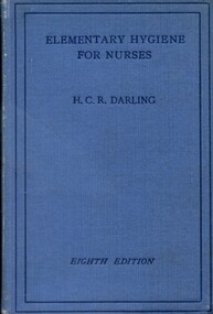 Front cover of 'Elementary hygiene for nurses', Darling, 1944
