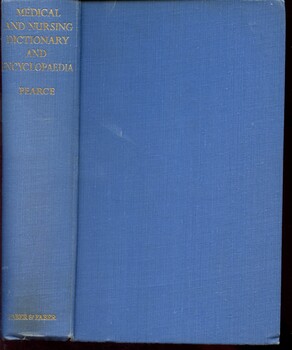 Spine and front cover of Medical and surgical dictionary and encyclopaedia, Pearce, 1947