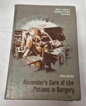 Front cover of ' Alexander's care of the patient in surgery', Ballinger, Treybal & Vose, 1972