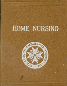 Front cover of 'Home nursing', St John Ambulance Association, 1932