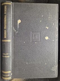 Front cover and spine of 'Modern Professional Nursing Volume 4', Scott & Hainsworth, 1949
